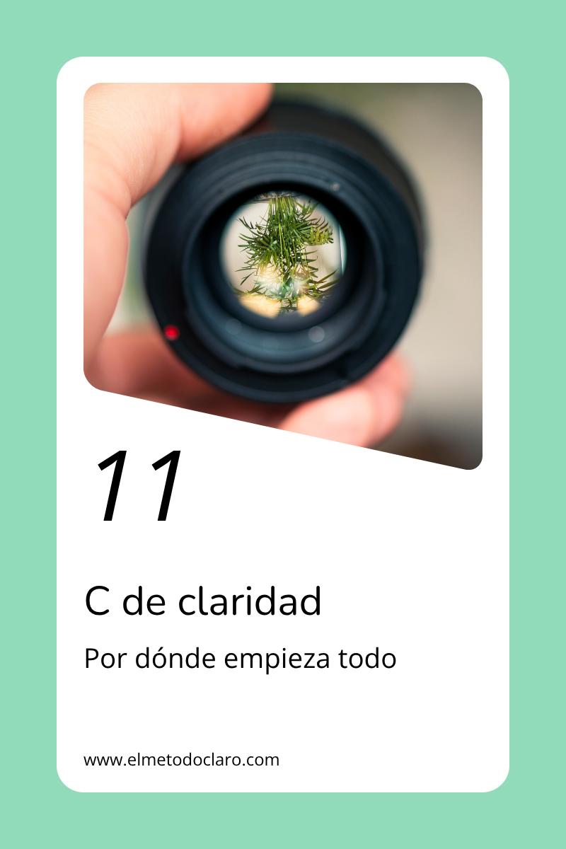 C de claridad por donde empieza todo
