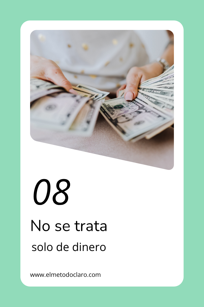 No se trata solo de dinero