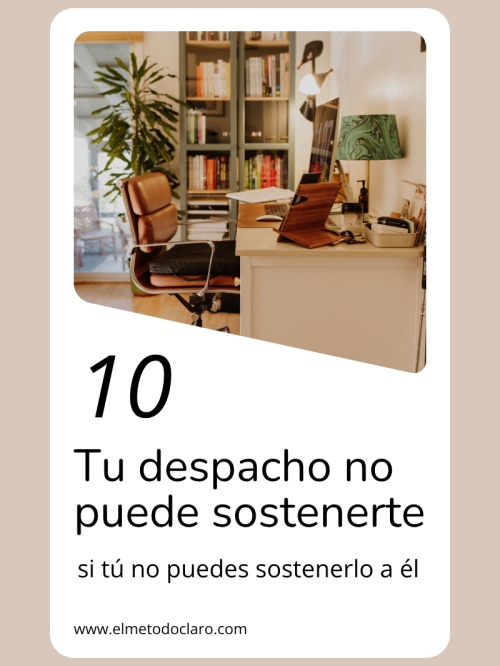 Tu despacho no puede sostenerte