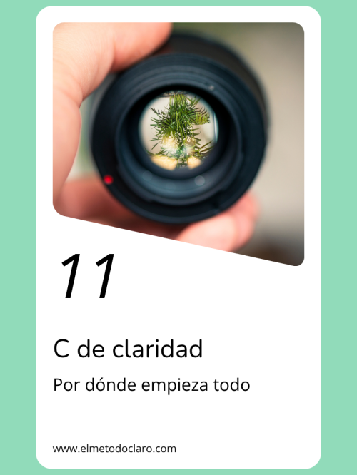C de claridad por donde empieza todo