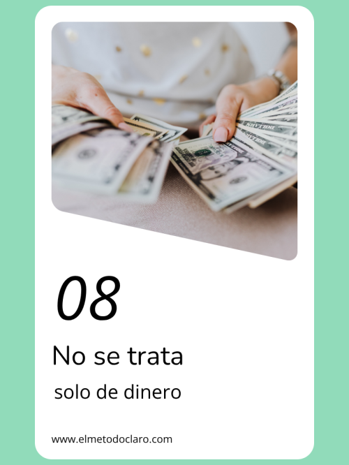 No se trata solo de dinero